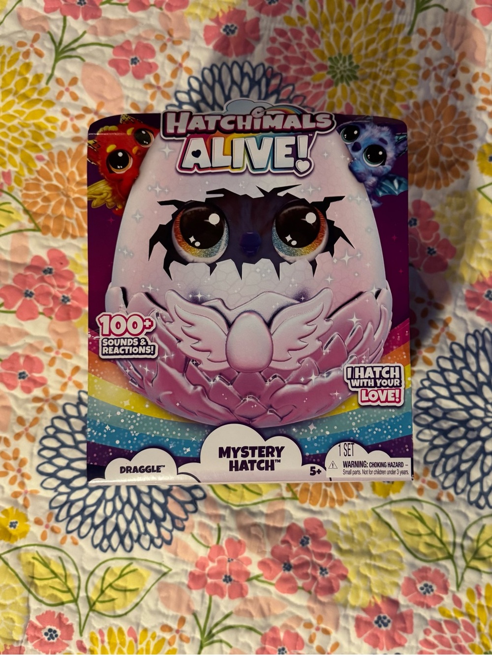 NEW HATCHIMALS Alive, Mystery Hatch Draggle, Surprise Interactive Toy & Egg